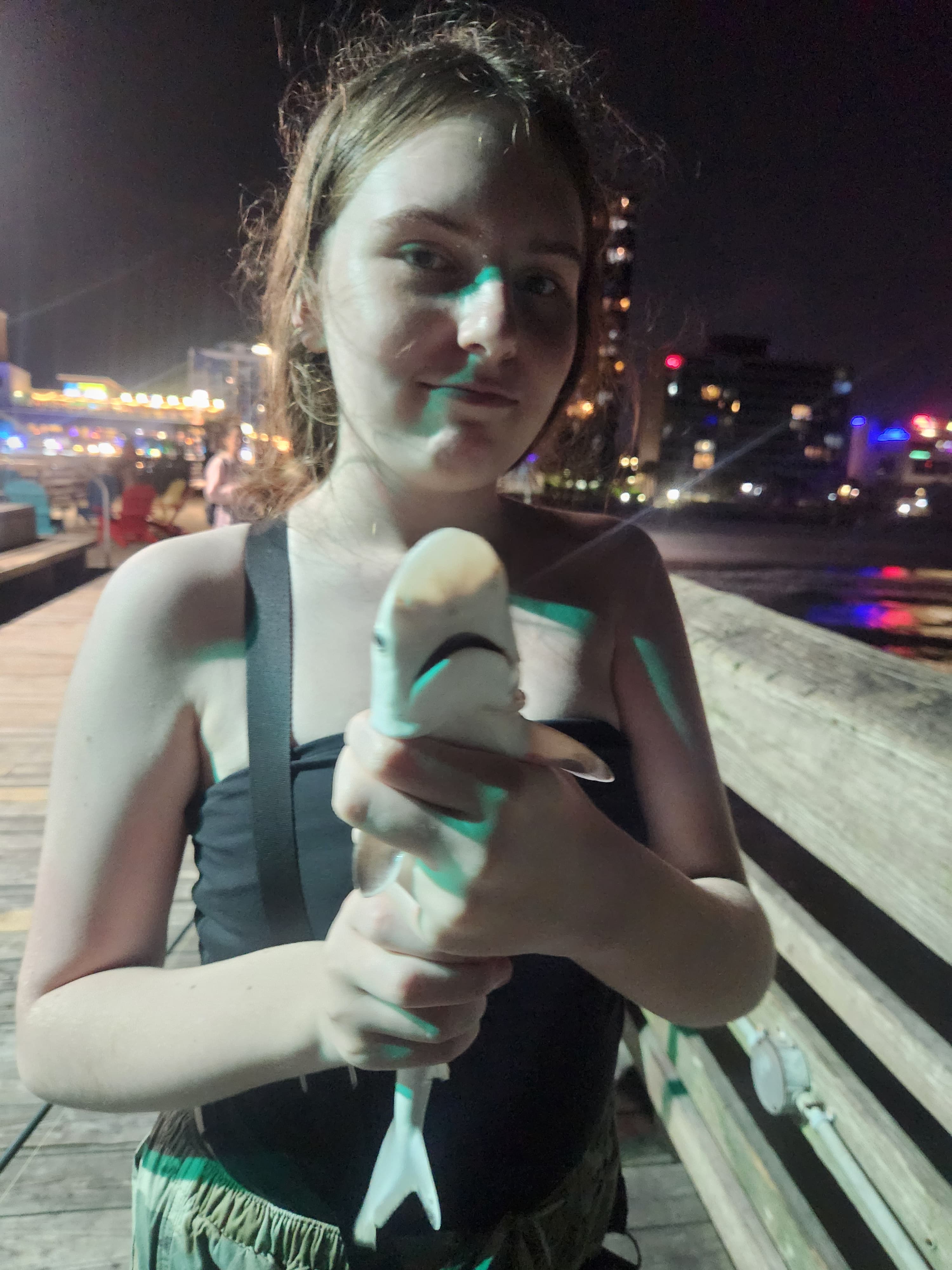 On pier 14, caught and released!